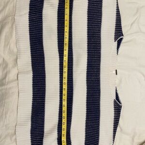 Free People Navy and White Striped Sweater